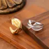 Wholesale Vintage Style Bow Tie Open Ring For Women In 304 Stainless Steel With Electroplated Gold Plating