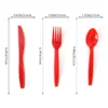 oly-07abdf8bd1eb2424ccb1d87a45c42df2 Wholesale American Independence Day Party Decoration Rain Curtain Set Tableware Cups Plates Knives Forks Spoons Flags Display Accessories