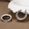 Wholesale Three-dimensional Geometric Earrings For Women In Copper With White K Water Plating And 0.03µm Thick Coating