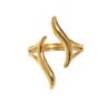 oly-07c3010491487defea0956734e8e53cd Wholesale Stainless steel ring, gold-plated, waterproof, colorfast, geometric design, titanium steel ring