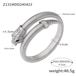 Z131-Steel Black Diamond Bracelet