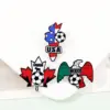 oly-0839589dc541e1d78e1542dddbaeada1 Wholesale Mexican Flag Cartoon Pinback Badge In Alloy With Stamping Craft, Multicolor Pin