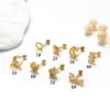 Wholesale 1 Piece Ear Cartilage Rings & Studs Vintage Style French Style Simple Style Star Moon Butterfly 316L Stainless Steel Copper Waterproof Non Tarnish Surgical Steel Zircon