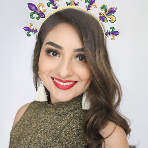 oly-083b4822f3d0df07475a1716d2aaae54 Wholesale Carnival headband festival headdress Carnival headband flash Jiahua Iris headband accessories Purple Yellow green headband