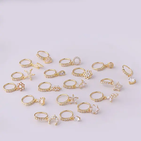 oly-084537efb158519d11ac1b529f8966b9 Wholesale Nose Rings & Studs Fashion Geometric Copper Plating Nose Pin