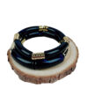 oly-084bd49fd16c28b830228b22f5b1b593 Wholesale fashion creative tube ball elastic bracelet acrylic two-color curved tube round tube bracelet