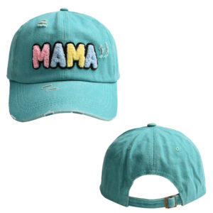 Lake blue-color MAMA baseball cap / Adult style