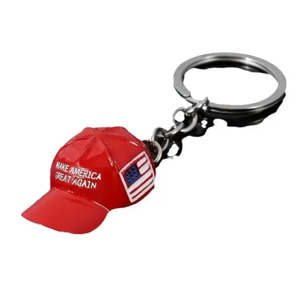 Wholesale American Flag Key Chain Made Of Durable Zinc Alloy, Stylish And Patriotic Accessory