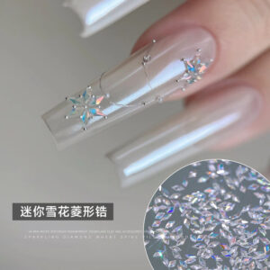 oly-08e04a93d715a55ee4c8305f28a81999 Wholesale mini diamond nail drill 5A transparent zircon snowflake Nail Stickers