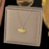 Wholesale Pearl Inlay Pendant Necklace For Women With 18K Real Gold Plated Copper And Artificial Rhinestones, Water Plating On Cable Chain