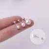 Wholesale 1 Piece 316L Stainless Steel Imitation Pearl Geometric Waterproof Non Tarnish Surgical Steel Ear Cartilage Rings & Studs