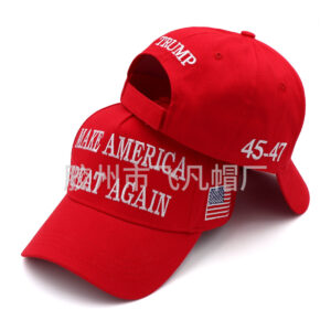 Wholesale in stock Red Baseball Cap MAKE GREAT AGAIN45-47 Hat 2024 American Advertising Cap