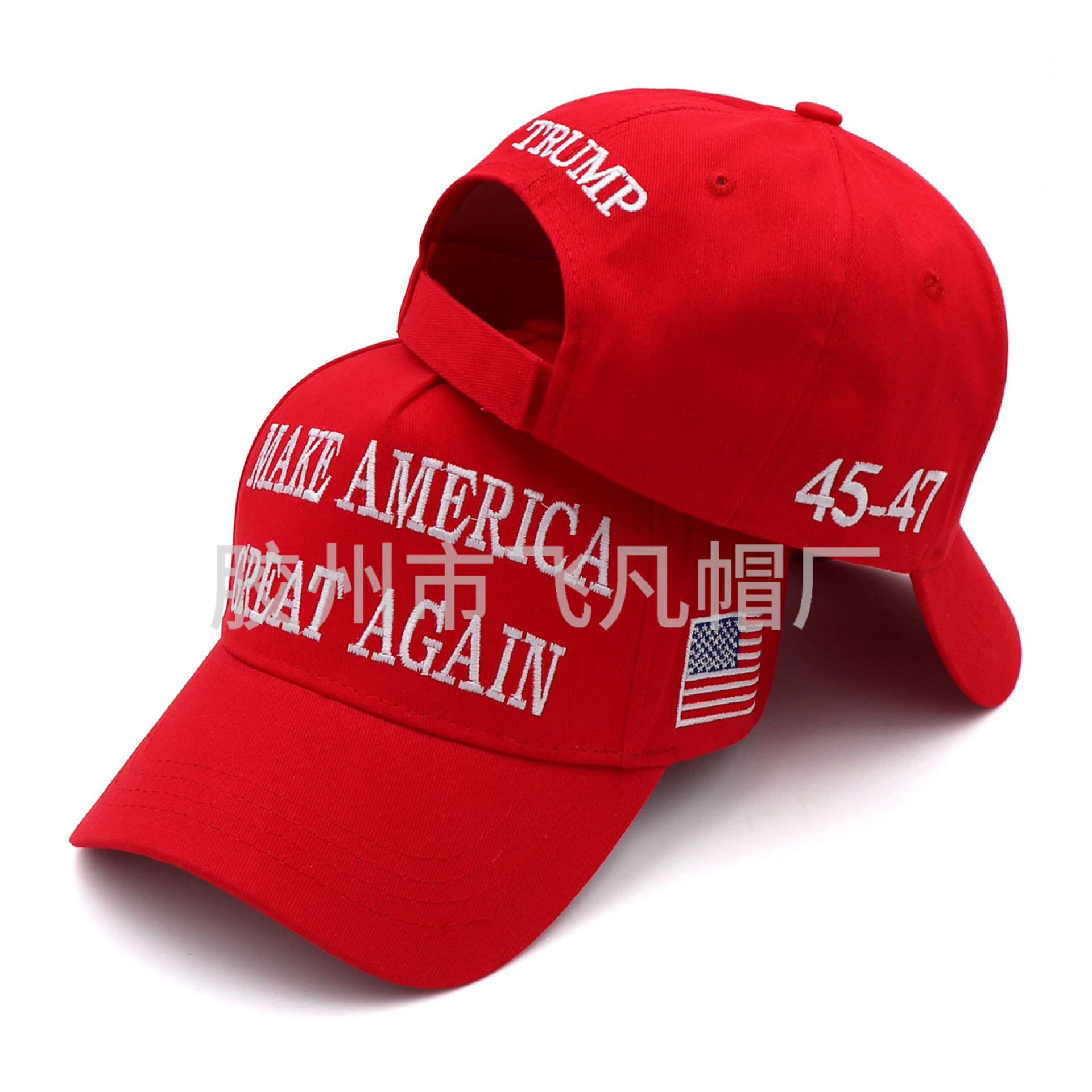 Wholesale in stock Red Baseball Cap MAKE GREAT AGAIN45-47 Hat 2024 American Advertising Cap