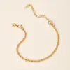 Wholesale 18K Gold Plated 316L Stainless Steel Geometric Waterproof Non Tarnish Surgical Steel Simple Style Bracelets For Women's