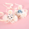 oly-094a29fc26d93658a28ad54e942a2119 Wholesale Pet Cat Dog Fairy Lace Sequins Stereo Birthday Hat Five-pointed Star Headdress Bow Wedding Princess
