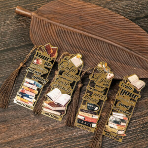 Wholesale Advanced Texture Metal Positive Energy Inspirational English Bookmark Student Exquisite Birthday Gift Bookmark Amazon Cross Border
