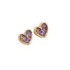 Wholesale 1 pair of elegant and cute sweet small and exquisite alloy earrings fashionable sweet and cool love ladies earrings for commuting all-match