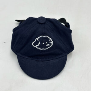 Navy blue puppy embroidery
