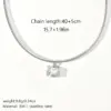 Wholesale Fashion Niche Luxury Diamond-Studded Spring Chain 304 Stainless Steel 18K Gold Plated Necklace