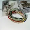 Wholesale Fashion Round Beaded Natural Stone Knitting Bracelets