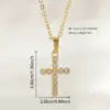 Wholesale Fashionable INS Style Simple Geometric Cross Pendant Necklace Suitable For Women's Daily Wear, Parties, Shopping, Or Dinners
