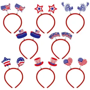 Wholesale Halloween Party Hat With American Flag Decoration Headband Celebration Event Accessories Festival Party Costume Props