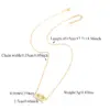 Wholesale Minimalist Classic Style Eye Plated 18K Real Gold Zircon 201 Stainless Steel Copper Cable Chain Cross Chain Lobster Clasp Women's Necklace