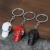 Wholesale Red Hat Men's Hip Hop Keychain Fashion Players Play Cool Metal Keychain Accessories Gifts