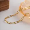 oly-0a111bcf2db2d7970794d198e9a27c1d Wholesale PVD Coated Real Gold Plated Return Stainless Steel Titanium Steel Simple Style Waterproof Non Tarnish 304 Stainless Steel Pendant Necklace