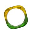 Wholesale fashion gradient transparent acrylic bracelet shaped resin square bracelet