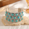 oly-0a2bc03fd47439972d30fec5136f85fc Wholesale Turquoise bracelet, ethnic style jewelry, bohemian natural stone jewelry, exaggerated accessory.