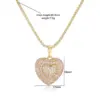 Wholesale Heart Shape Jewelry Set For Women With Zircon Inlay, 18K Real Gold Plated Copper, Water Plating And Twisted Rope Chain