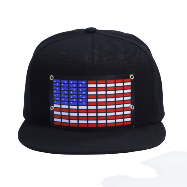 Wholesale  luminous hat LED luminous hat performance Party el cold light sheet luminous flat cap baseball cap