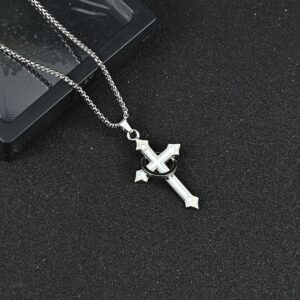 Polka dot cross white