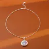 Wholesale Fashionable Luxury Colorful Zircon Universal Buckle Pendant Clay Necklace High-End Sensation Accessory Clavicle Chain Neck Chain