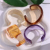 Wholesale Special-Shaped Color Acrylic Bracelet Irregular Simple Geometric Transparent Resin Bracelet