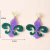 oly-0a7285b99eae6d285e73e9e83d07f88b Wholesale Exaggerated Three-color Carnival Lobster Clown Hat Mask Earrings Fashion