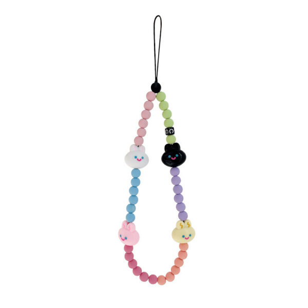 oly-0a996a9bc41f71a141dcad5c0b53fcf1 Wholesale cute girl cream candy rabbit color acrylic multi-purpose anti-lost mobile phone chain