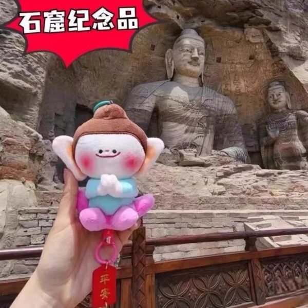 oly-0ac04f244cfa36977445a1afc529e268 Wholesale Yungang Grottoes Buddha Little Companion Lotus Little Buddha Wen Chuang Souvenir Keychain Doll Plush Pendant Doll Cute