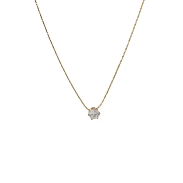 Wholesale PVD Coated Real Gold Plated 18K Gold Round 304 Stainless Steel Korean Style Waterproof Non Tarnish 304 Stainless Steel Necklace Pendant