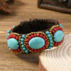oly-0ad784cb207b4003cae937f2d1539252 Wholesale Heavy Woven Ethnic Style Natural Stone Bracelet Bohemian Retro Exoticism Women's Personalized Xizang Bracelet Accessories