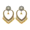 Wholesale Bohemian Retro Ethnic Style Women's Oversized Bell Pendant Earrings Geometric Pattern Zinc Alloy Circle And Oval Craft