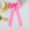 oly-0af8cd8b908572fc88b54e7cadd4270e Wholesale Solid Color Polyester Ribbon Bow Hairpin Valentine's Day Handmade Rose Sweet Ribbon Fabric Duckbill Clip