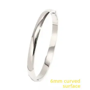 40-A-2 Outer Radian Steel Color 6mm Bracelet