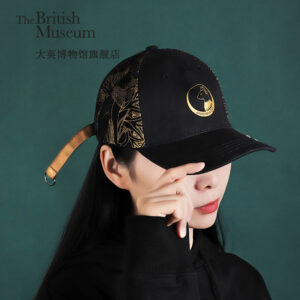 Wholesale British Museum official Gaia Anderson Cat Black Gold version peaked cap baseball cap cute creative trendy cool