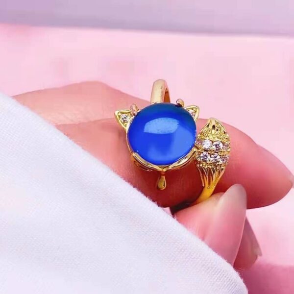 Wholesale Temperature-Sensitive Color-Changing Fox Ring for Women  Simple Elegant a Must-Have for Friends on Valentine's Day