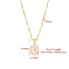 Wholesale Round Copper Pendant Necklace With Zircon Inlay On Snake Chain, Unisex Jewelry Accessory