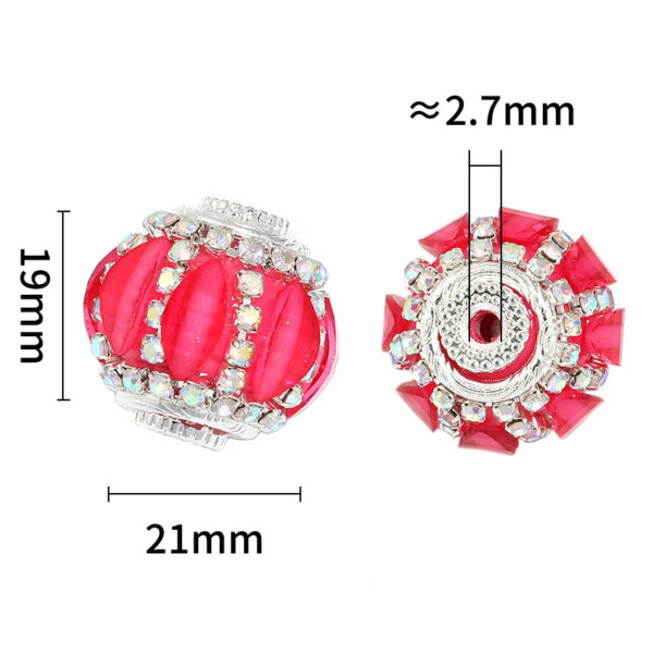 Wholesale  Princess Rhinestone Chain Lantern Drill Ball Bead Heavy Industry diy Moe Beaded Pen Mobile Phone Chain Accessories Material
