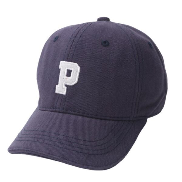 oly-0b54fa319f0ff8f2c32687e85914433c Wholesale Spring and Autumn Children's hat baseball cap South Korea ins letter P peaked cap solid color hat summer outdoor sun hat
