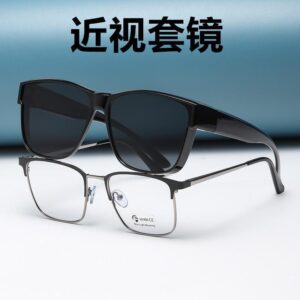 oly-0b5e6b33110be4d97037be01f05bbba9 Wholesale Sunglasses set glasses for myopia sunglasses men's clip sunglasses men's and women's driving sunglasses can be set myopia glasses